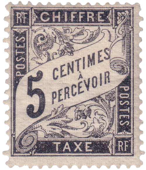 1882 CHIFFRE TAXE A PERCEVOIR - type Duval