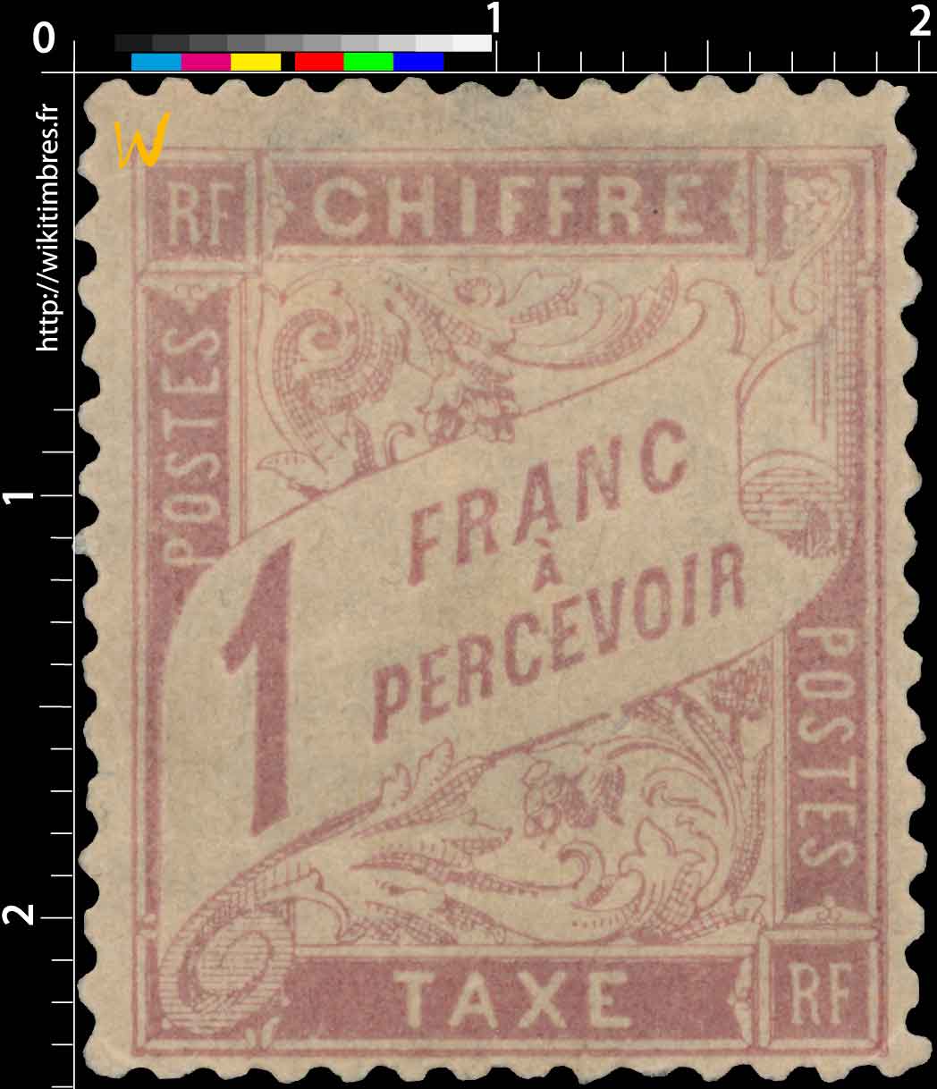 1884 CHIFFRE TAXE A PERCEVOIR - type Duval