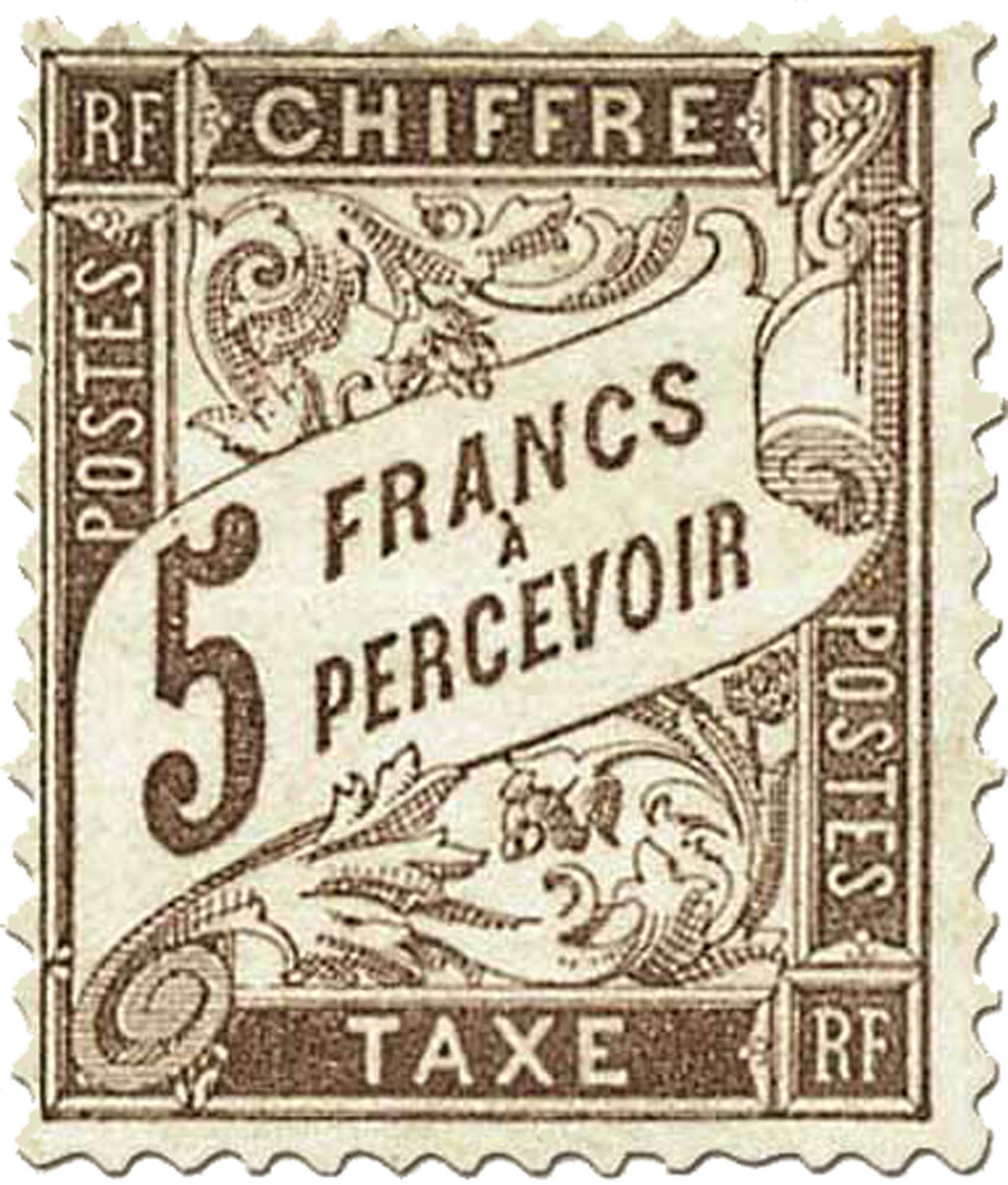1884 CHIFFRE TAXE A PERCEVOIR - type Duval