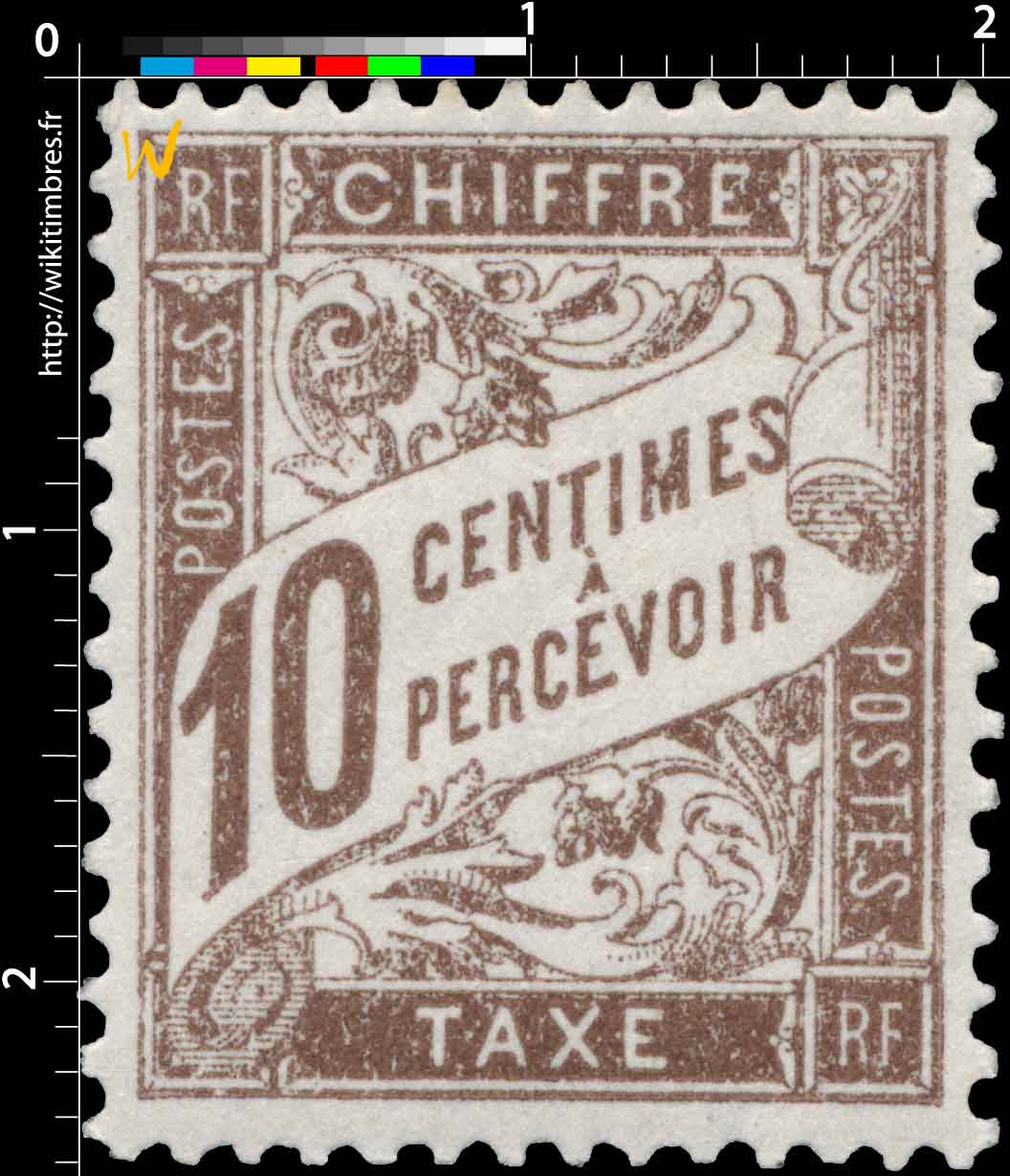 1893 CHIFFRE TAXE A PERCEVOIR - type Duval