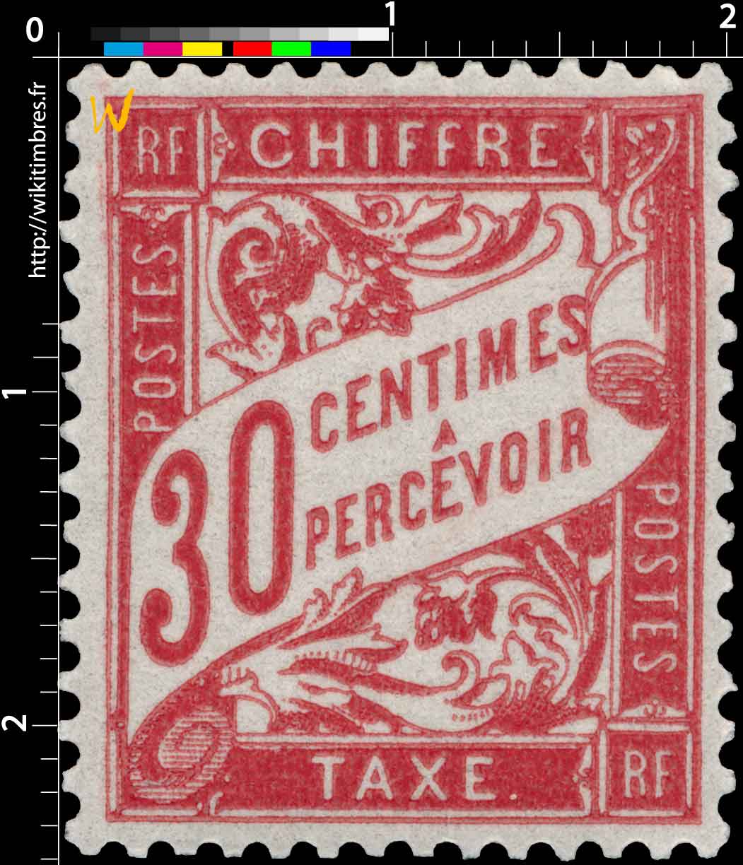 1894 CHIFFRE TAXE A PERCEVOIR - type Duval
