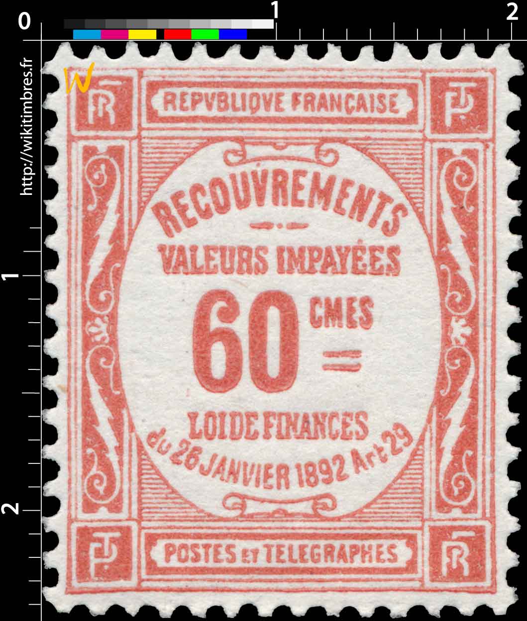1925 RECOUVREMENTS VALEURS IMPAYÉES LOI DE FINANCES du 26 janviers 1892 Art 29