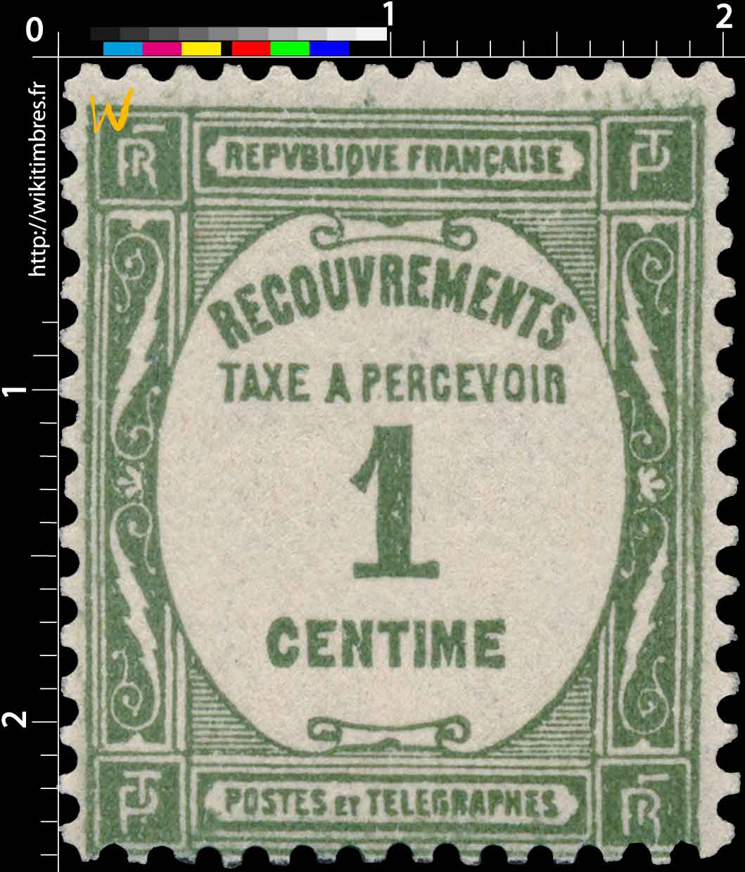 1928  RECOUVREMENTS TAXE A PERCEVOIR 1 CENTIME