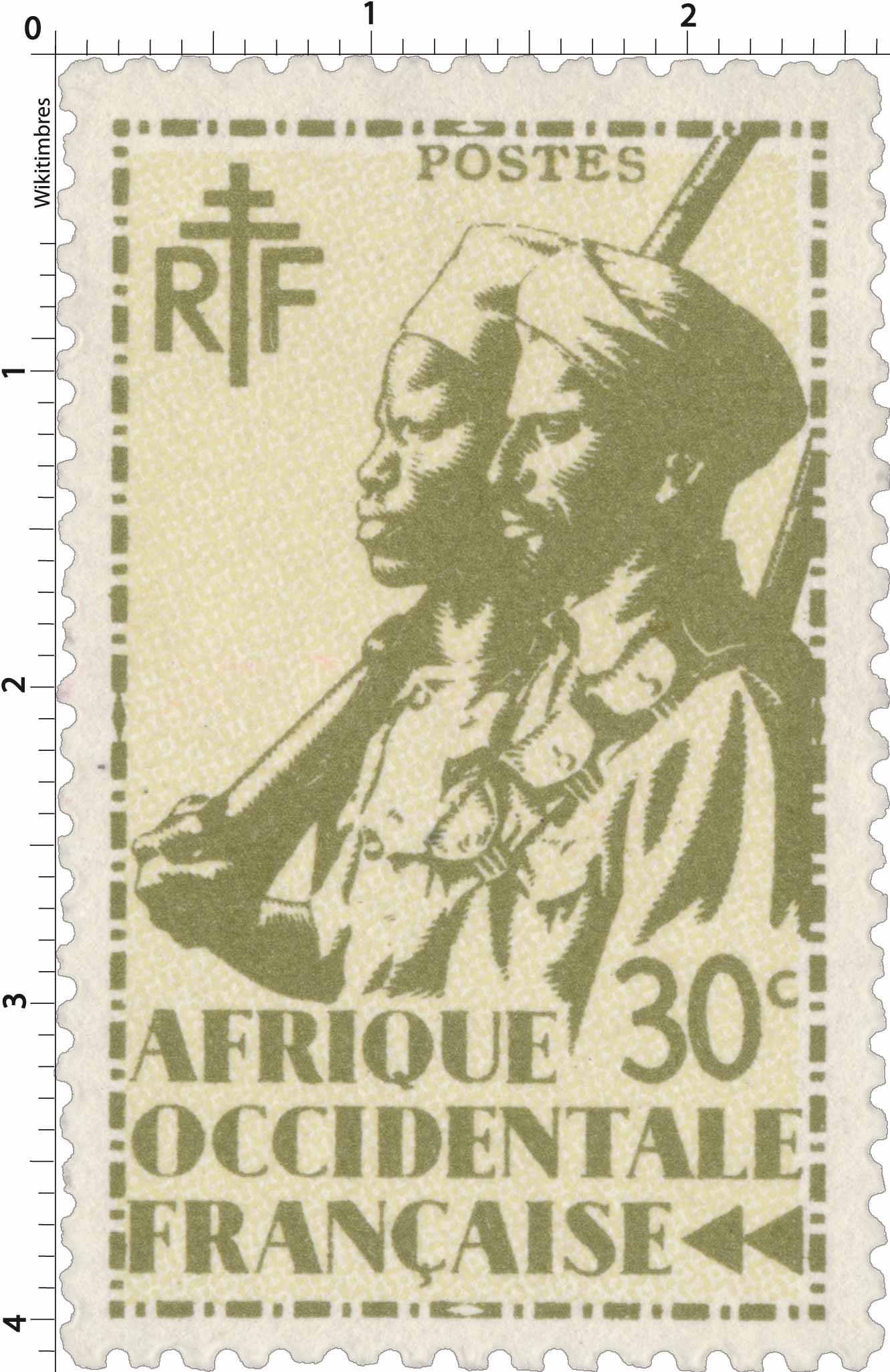 RUBAN BACHI MARINE A.O.F AFRIQUE OCCIDENTALE FRANCAISE 