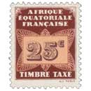 Timbre taxe Afrique Équatoriale Française