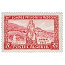 Algérie - Statue d'Esculape et vue d'Alger
