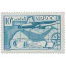 1939 Maroc - Carte et avion