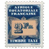 Timbre taxe Afrique Équatoriale Française