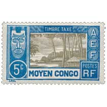 Congo - Cases et cocotiers