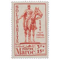 1946 Maroc - Statue équestre de Lyautey - Casablanca