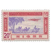 Niger - Avion et caravane