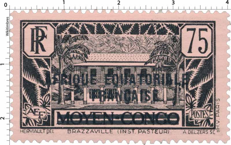 Brazzaville Inst. Pasteur moyen Congo Afrique Équatoriale Française