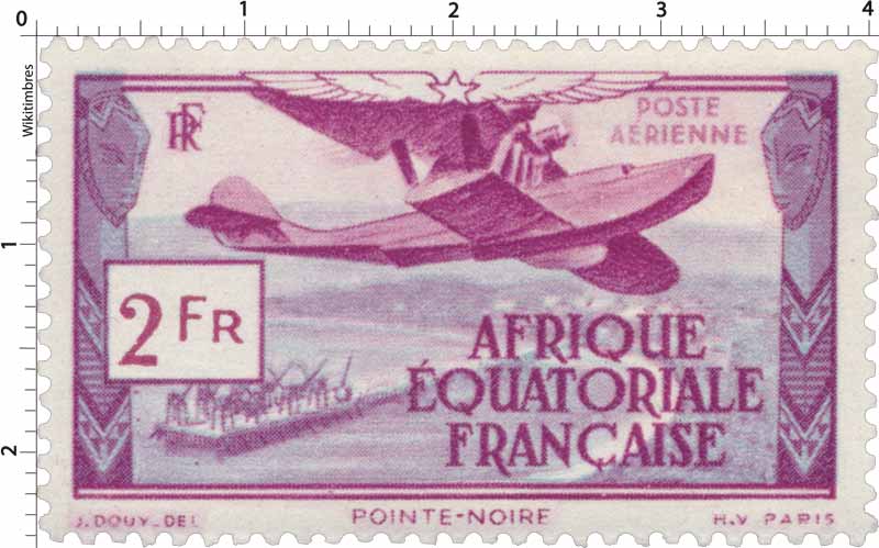 Poste aérienne Pointe-Noire Afrique Équatoriale Française