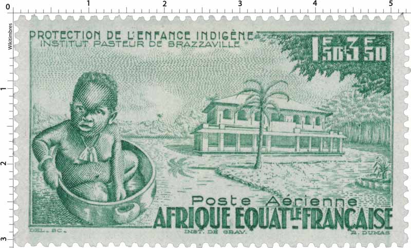 Protection de l'enfance indigène Institut pasteur de Brazzaville Afrique Équatoriale Française 