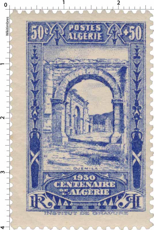 Algérie - Djemila - Centenaire de l'Algérie 1930