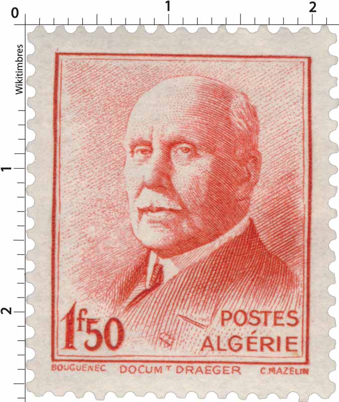 Algérie - Effigie du Maréchal Pétain