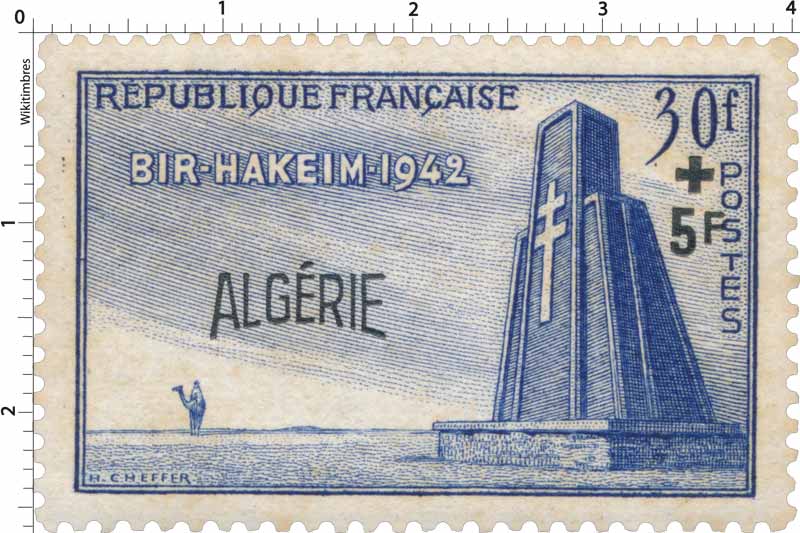 Algérie - 10° anniversaire de la bataille de Bir-Hakeim