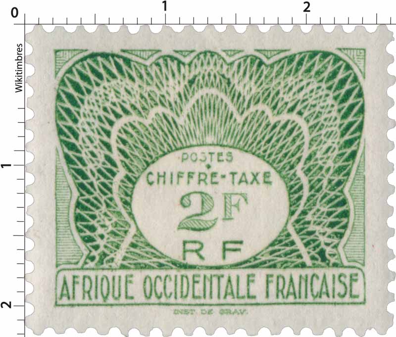 Afrique Occidentale Française - Chiffre Taxe