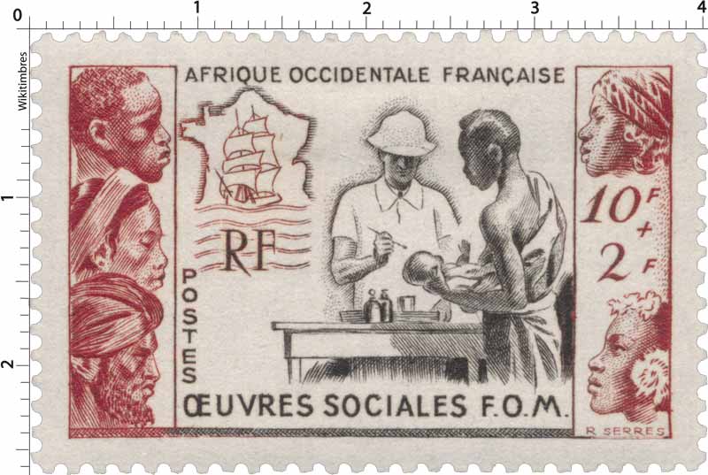 Afrique Occidentale Française Oeuvres sociales FOM 