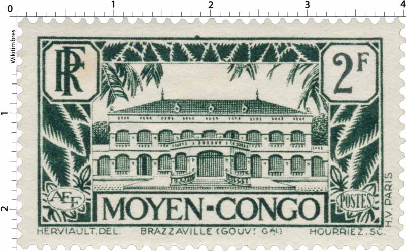 Congo - Palais du gouverneur, à Brazzaville