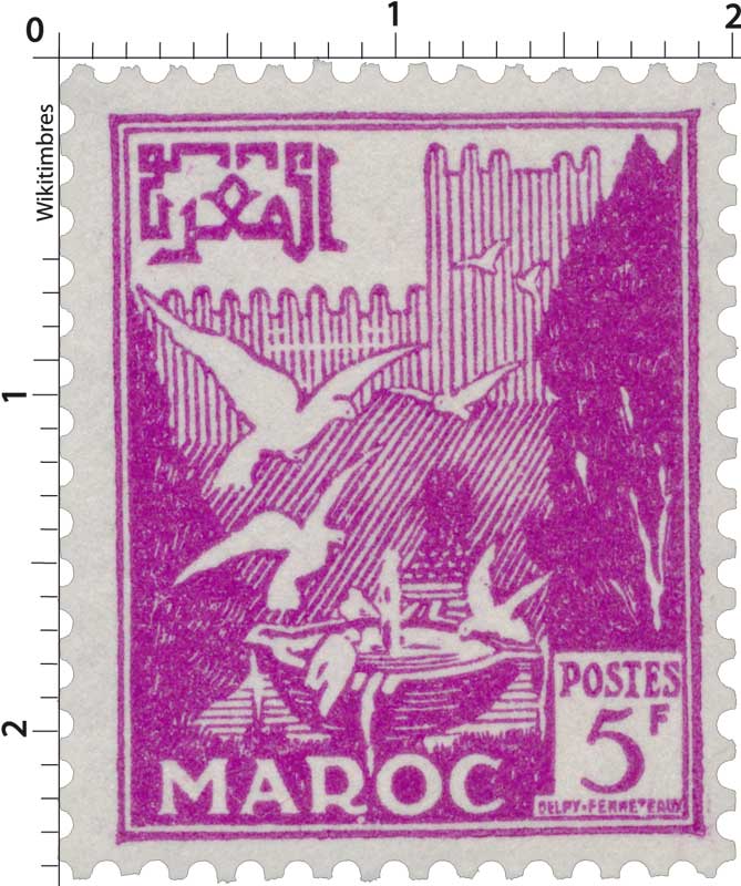 1954 Maroc - Vasque aux pigeons