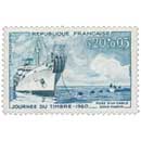 JOURNÉE DU TIMBRE -1960 POSE D'UN CÂBLE SOUS-MARIN