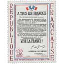 1964 - XXe ANNIVERSAIRE DE LA LIBÉRATION A TOUS LES FRANÇAIS… VIVE LA FRANCE !
