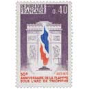 50e ANNIVERSAIRE DE LA FLAMME SOUS L'ARC DE TRIOMPHE 1923-1973