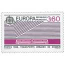 1988 EUROPA CEPT TRANSPORTS URBAINS DE DEMAIN
