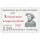 1989 ORDONNANCE DE VILLERS-COTTERÊTS 1539 Le français devient la langue officielle.