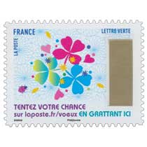 2017 Le Timbre à gratter : Tentez votre chance sur laposte.fr/voeux . EN GRATTANT ICI