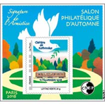 2018 72e Salon philatélique d'automne - Signature de l'armistice - Clairière de Rethondes - 11 novembre 1918