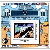 2023 CNEP - Salon Philatélique d’Automne - Paris 2023 - Gare de la Bastille 1859 à 1969