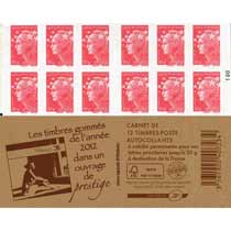 Les timbres gommés de l'année  2012 dans un ouvrage de prestige