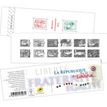 2013 Marianne  - La Ve République au fi l du timbre de 1959 à 2013