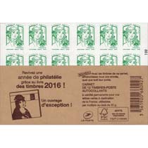 2016 Revivez une année de philatélie grâce au livre des timbres 2016