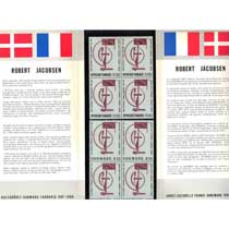 POCHETTE 1988 émission commune France - Danemark