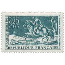 JOURNÉE DU TIMBRE 1964 COURRIER A CHEVAL, XVIIIe SIÈCLE