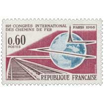 19e CONGRÈS INTERNATIONAL DES CHEMINS DE FER PARIS 1966