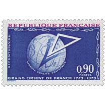 BICENTENAIRE GRAND ORIENT DE FRANCE 1773-1973 LIBERTÉ EGALITE FRATERNITÉ