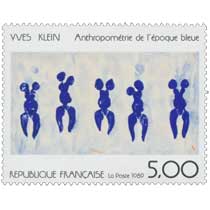 1989 YVES KLEIN Anthropométrie de l'époque bleue