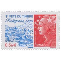 Fête du Timbre Protégeons l’eau - type Marianne de Beaujard
