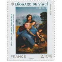 2019 Léonard de Vinci - Sainte Anne, la Vierge Marie et Jésus jouant avec un agneau 1452 - 1519