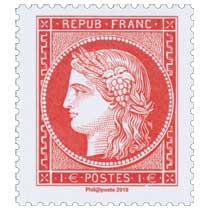 2019 Patrimoine de France - Cérès 1 franc vermillon