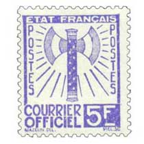COURRIER OFFICIEL - type francisque