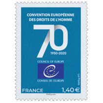 CONVENTION EUROPÉENNE DES DROITS DE L’HOMME 1950-2020