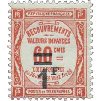 RECOUVREMENTS VALEURS IMPAYÉES LOI DE FINANCES du 26 janviers 1892 Art 29