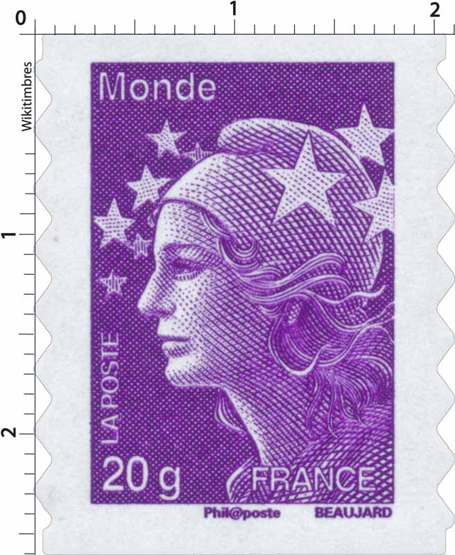 Monde - type Marianne de Beaujard