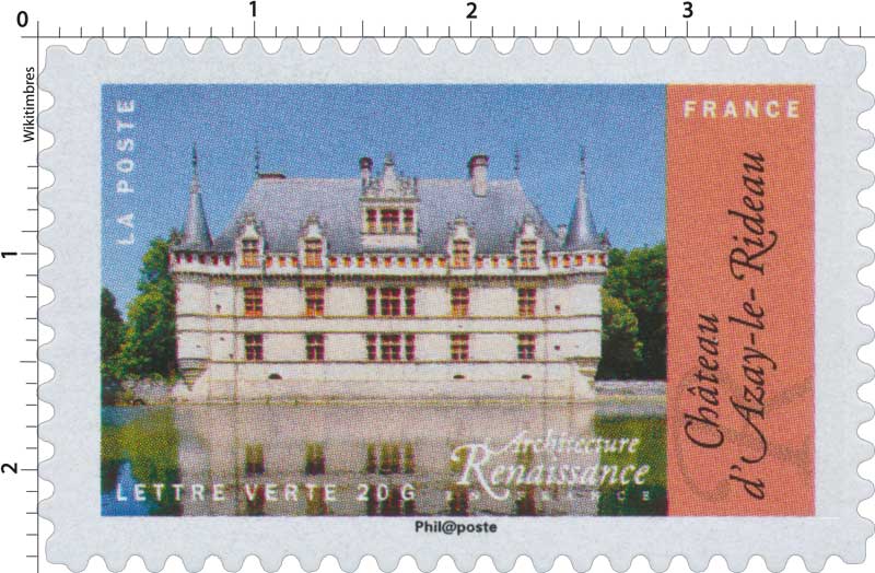 2015 Architecture Renaissance en France - Chateau d'Azay-le-Rideau