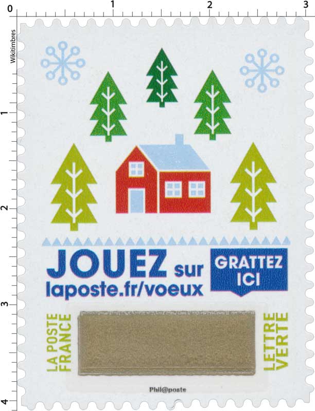 2018 Jouer sur laposte.fr/voeux - Gratter ici